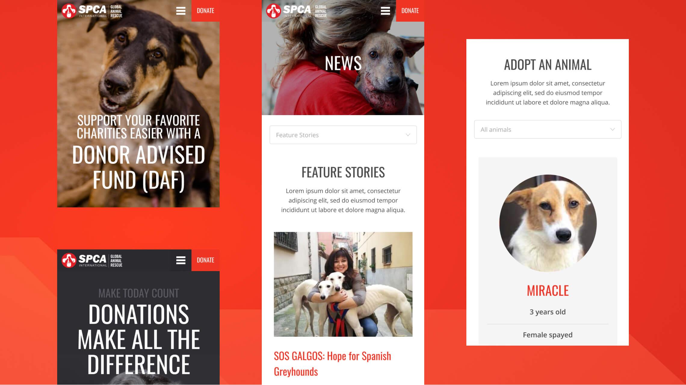 Mobile design examples